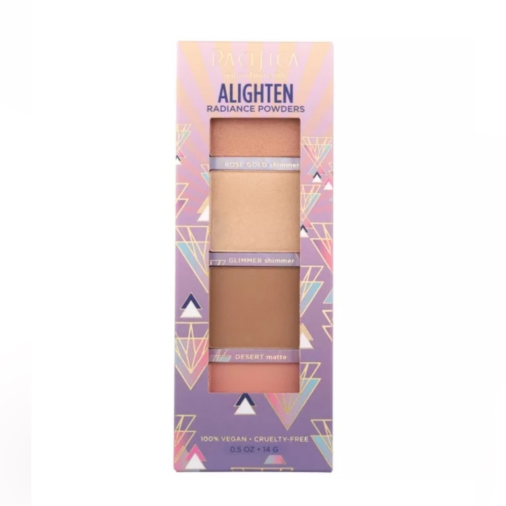 Pacifica Alighten Radiance Powders Trio — Pink & Peach Shades